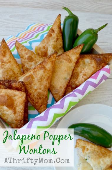 Jalapeno Popper Wontons Quick Easy Finger Food Recipe