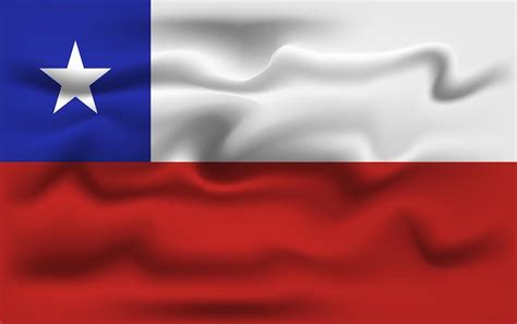 Premium Vector | Realistic chile vector flag design