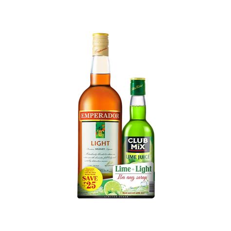 Emperador Light L With Club Mix Lime Ml Lazada Ph