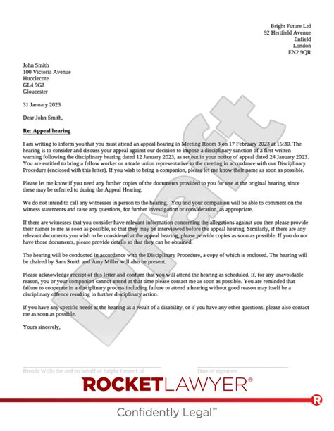 Appeal Letter Template Uk Infoupdate Org