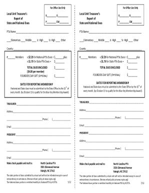 Fillable Online PTA PTA Forms Fax Email Print PdfFiller