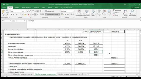Ejemplo de Nómina con Pagas Extra Prorrateadas Descubre cómo
