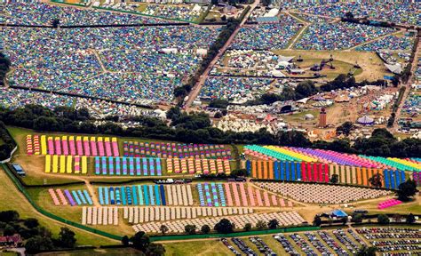 Glastonbury Festival 2022 Amazing Aerial Shots Of Worthy Farm As