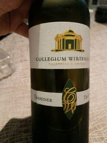 Collegium Wirtemberg Traminer Trocken Vivino US