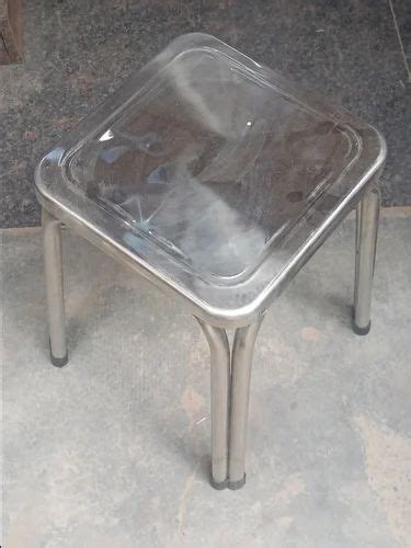 Polished Square Stainless Steel Stool Size X Inch Lxw At Rs