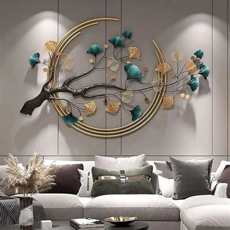 Tree in a Half Moon Wall Decor Metal Wall Art for Living Room - WallMantra