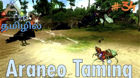 How To Tame Araneo Swamp Cave Araneo Taming Ark Survival Evolved Gameplay In Tamil Part 34