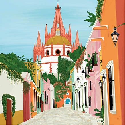 San Miguel De Allende Colorful Streets And Beautiful Architecture