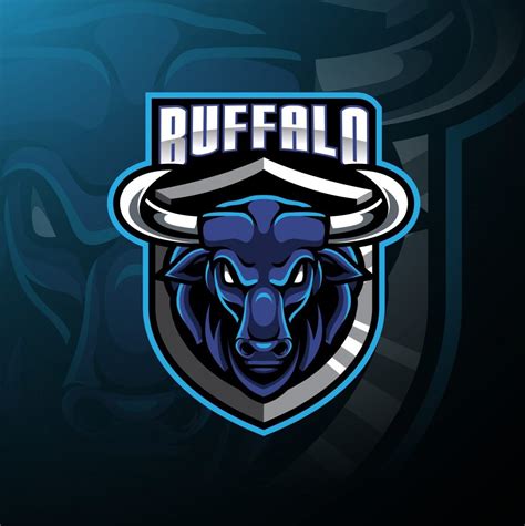 buffalo mascot logo graphicsfamily