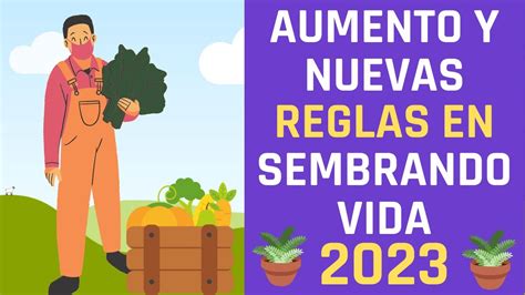 Aumento y Nuevas Reglas de Operación en Sembrando Vida 2023 YouTube