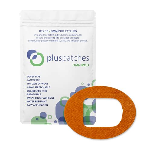 Insulet Omnipod Overlay Patch-10 pack Plus Patches Cover Tape