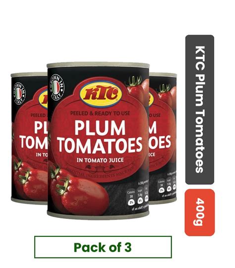 Ktc Plum Tomatoes 400g Greenoranges