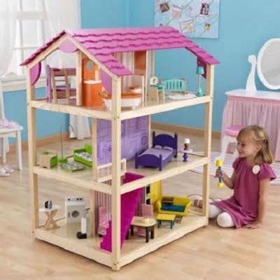 So Chic Deluxe Pretend Play Dollhouse - A colorful doll house designed ...