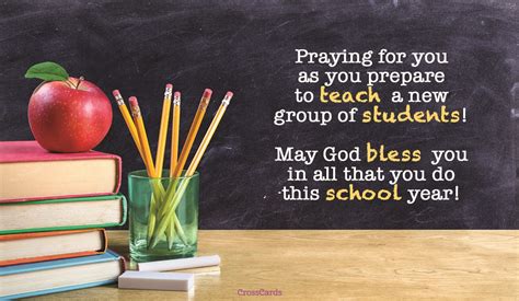 Free Prayer for Teachers eCard - eMail Free Personalized Back to School Cards Online