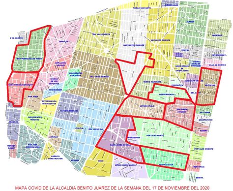 Descubre El Mapa Delegacion Benito Juarez Y Sus Colonias