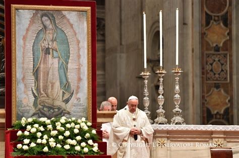 Catholic News World Pope Francis At Mass Honoring Our Lady Of