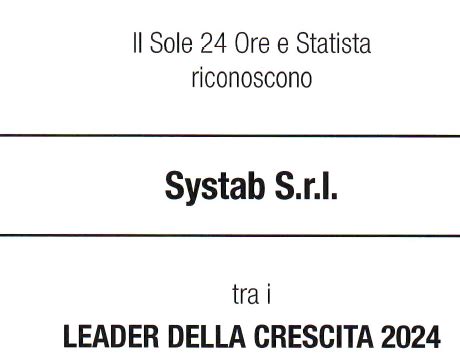 SYStab Leader Della Crescita 2024 Secondo Il Sole 24 Ore