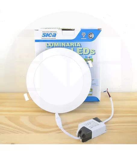 Panel Circular Embutir Led W Luz Fria O Calida Sica En Venta En