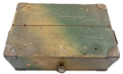 Worldwarcollectibles German Wh Camouflaged Artillery Ammunition Box