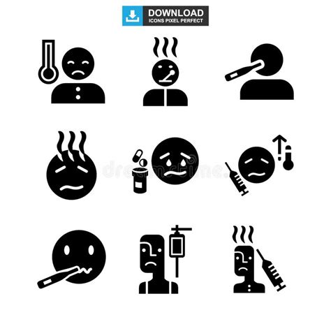 Sickness Icon Or Logo Isolated Sign Symbol Vector Illustration Stock