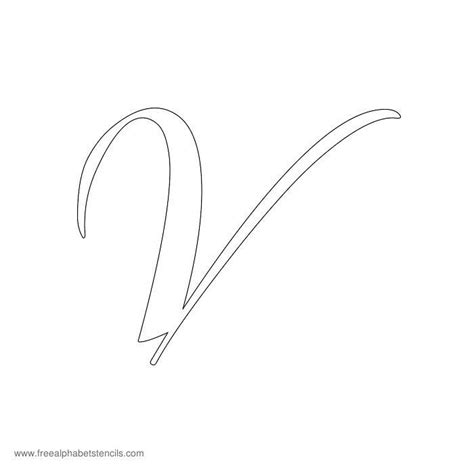 Brushed Cursive A-Z Alphabet Stencils for Walls | Alphabet stencils ...