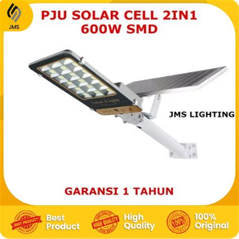 Jual LAMPU JALAN TENAGA SURYA SMD 600 WATT LED PJU SOLAR CELL OUTDOOR