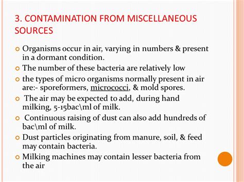 Contamination Preservation And Spoilage Of Milk And Milk Products Ppt