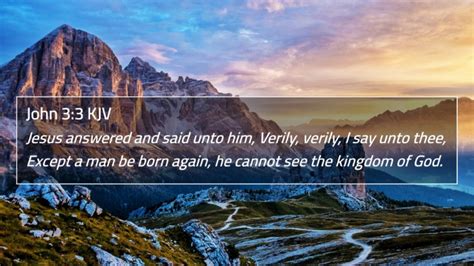 John 33 Kjv 4k Wallpaper Jesus Answered And Said Unto Him Verily