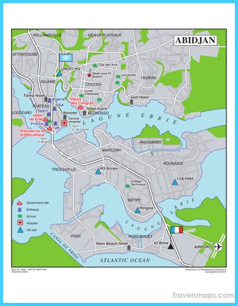 Map of Abidjan - TravelsMaps.Com