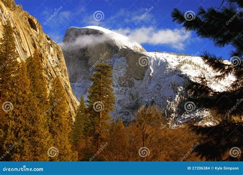 Half Dome in Winter stock photo. Image of golden, outdoors - 27206384