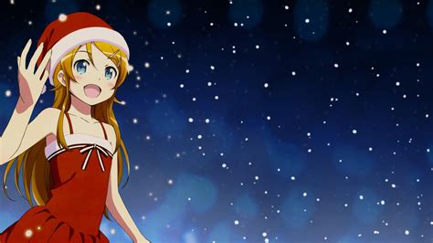 Anime Girls Christmas Wallpapers Wallpaper Cave