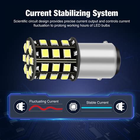 X Smd Led Tail Brake Stop Reverse Parking Turn Signal Light