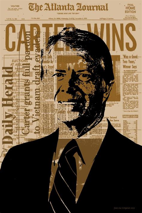 Jimmy Carter Pop Art Giclee Digital By Jean Luc Comperat Saatchi Art