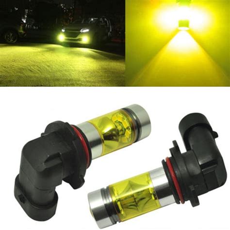 Mosiee Pcs H K Yellow W Led Headlight Bulb Kit Fog