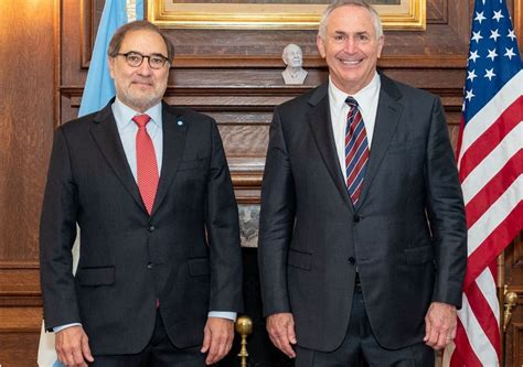 Jorge Argüello Almorzó Con Marc Stanley En Washington Para Tratar La