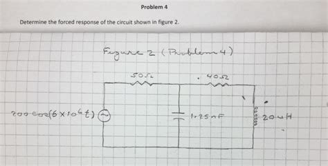 Solved Determine The Forced Response Of The Circuit Shown In Chegg