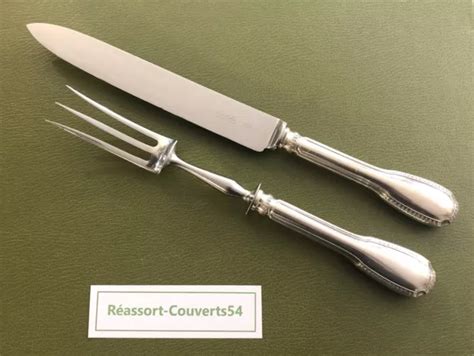 Couvert Service D Couper Le Gigot Christofle Mod Le Godrons Couteau