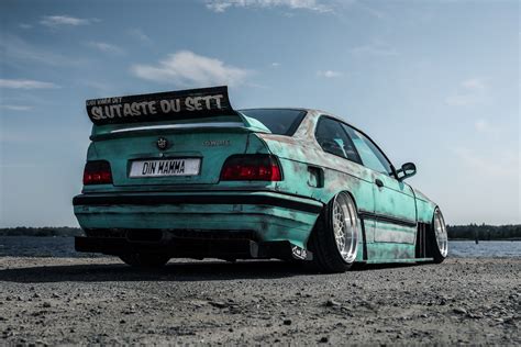 BMW 323i Coupé E36 Tuning Widebody Karosseriekit Fahrwerk Felgen