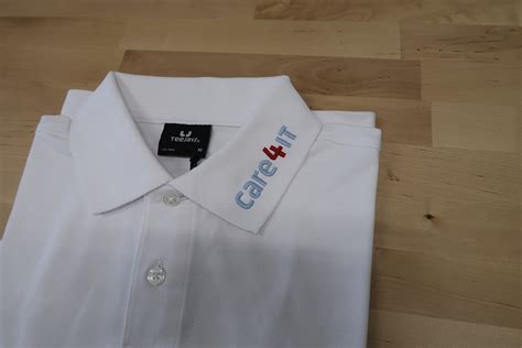 Poloshirt Kragen Besticken Yoesino