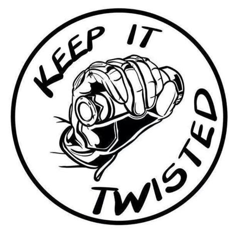 Keep It Twisted Biker Vinyl Decal Biker Quotes Motorcycle Quotes