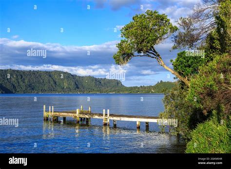 Lake Rotoiti In The Scenic Rotorua Lakes District New Zealand The