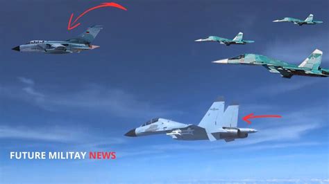 Breaking German Patrol Aircraft Chased By Russian Su 27 Jet What