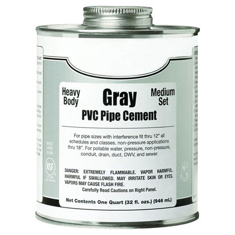 Christys Pvc Gray Cement 1 Quart