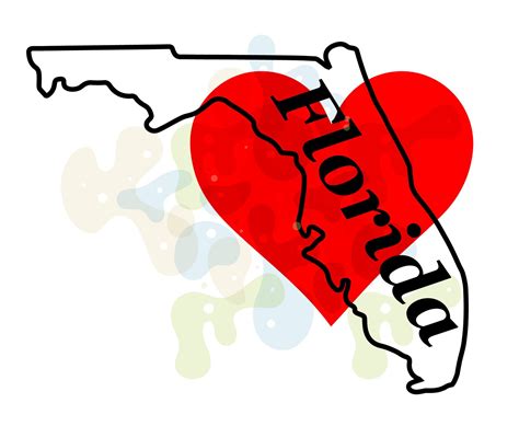 Florida State Svg Florida Svg Florida Silhouette Svg Florida - Etsy