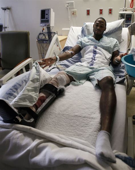 Kevin Ware Injury Close Up In Hospital