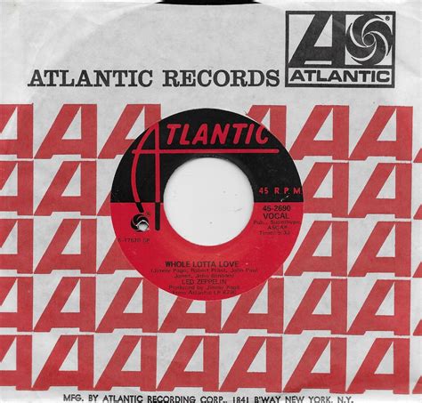 Led Zeppelin Whole Lotta Love Living Loving Maid Original 45 From 1969 Ebay