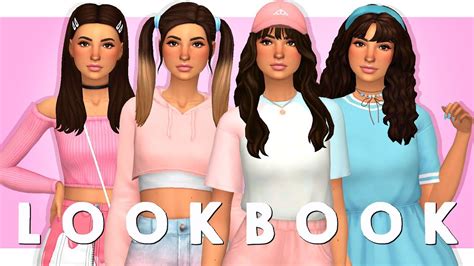 Pastel Summer Lookbook Sims Create A Sim Full Cc List Youtube Images