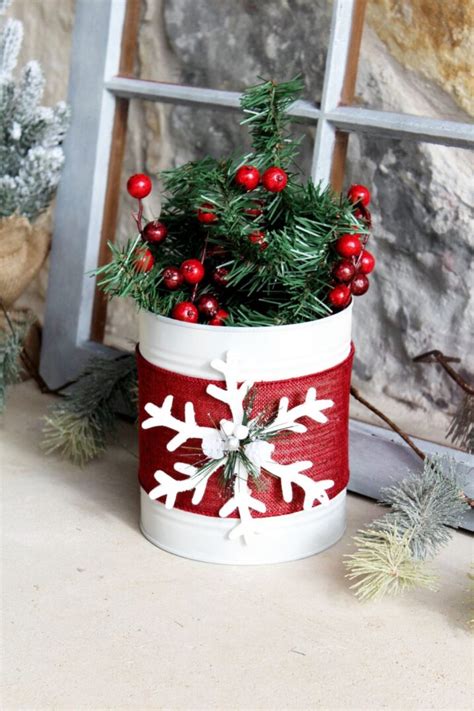 13 Ideas De Decoraciones Navideñas Hechas Con Latas Manualidades eli