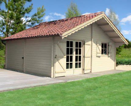 Chalet abri de jardin en bois traité CLASSIC EMBOITEMENT Gardival