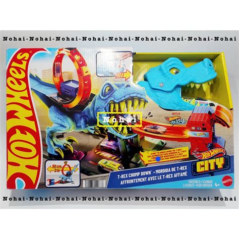 Jual HotWheels Hot Wheels City T Rex Chomp Down Shopee Indonesia